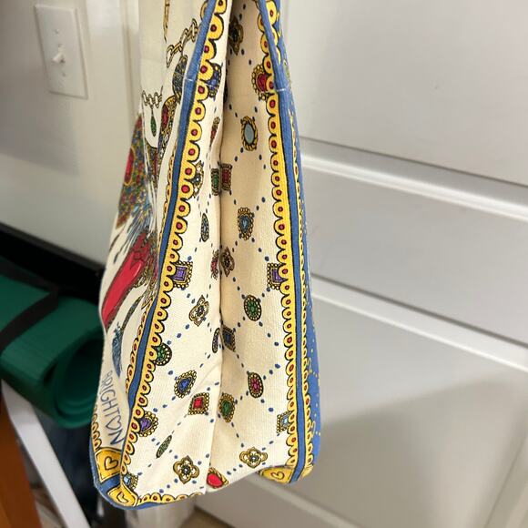 Brighton Large Glittering Love Canvas Tote Jewels Keep Your Spirits Bright 14x16 - Picture 2 of 12